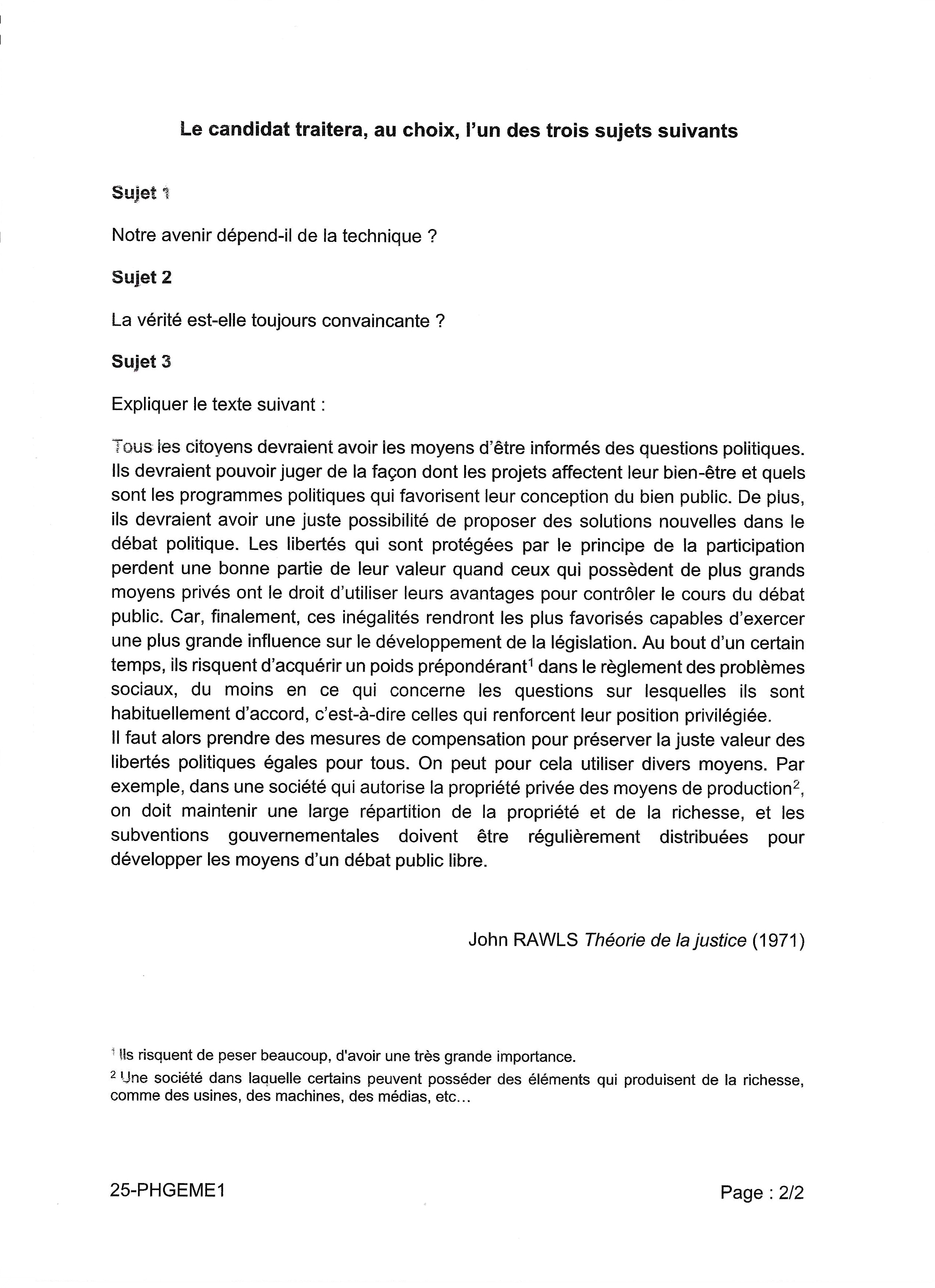 Bac g�n�ral 2025