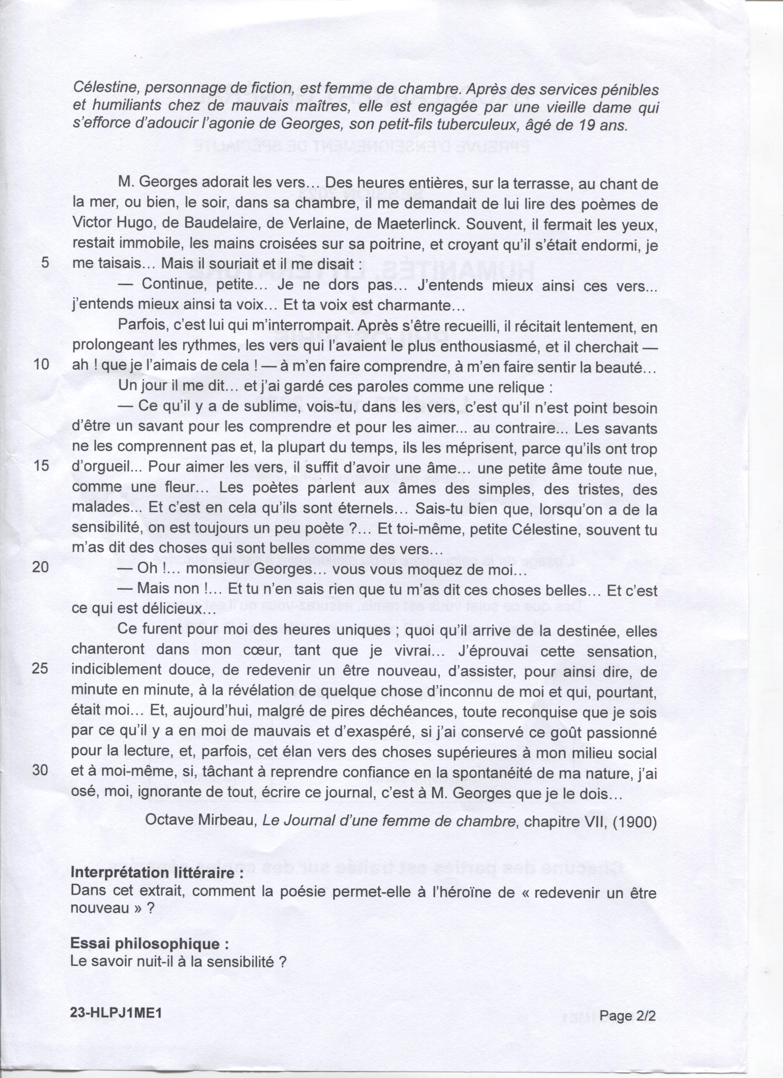 Bac HLP 2023
